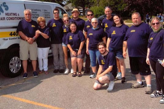 Len's Group Photo With Service Truck